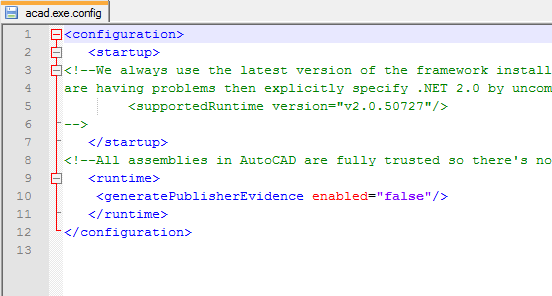 Отладка кода C# в AutoCAD используя Visual Studio 2012