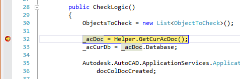 Отладка кода C# в AutoCAD используя Visual Studio 2012