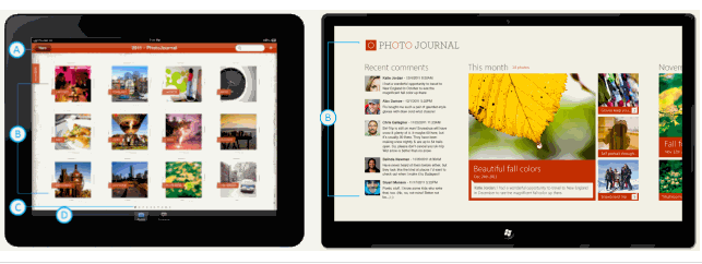 Отличия в дизайне приложений iPad и Metro