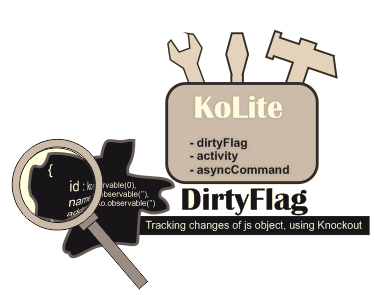Отслеживание изменений в свойствах Js объекта с использованием dirtyFlag из пакета KoLite