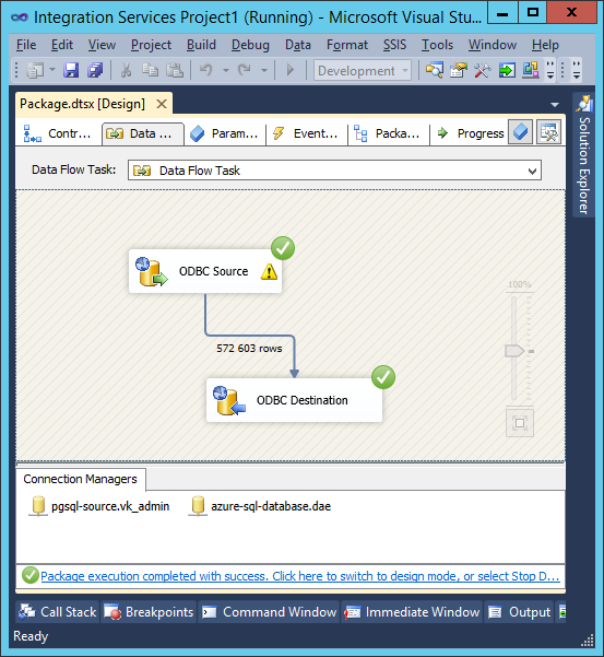 Перенос данных в Windows Azure SQL Database из PostgreSQL