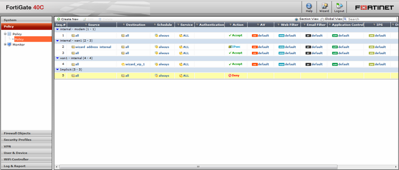 Первоначальная настройка и возможности UTM устройств FortiGate для малых предприятий