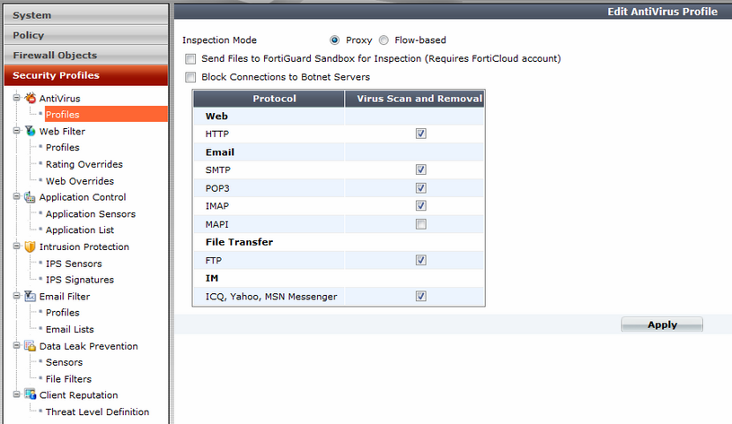 Первоначальная настройка и возможности UTM устройств FortiGate для малых предприятий