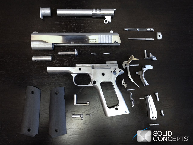Первый металлический пистолет, напечатанный на 3D принтере