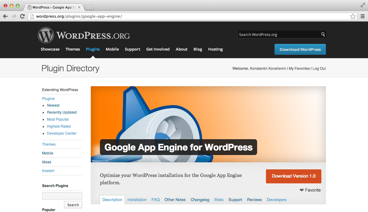 Первый плагин для WordPress от Google