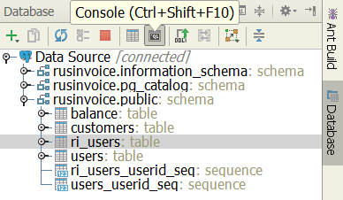 Плагин Database Support в IDE от JetBrains