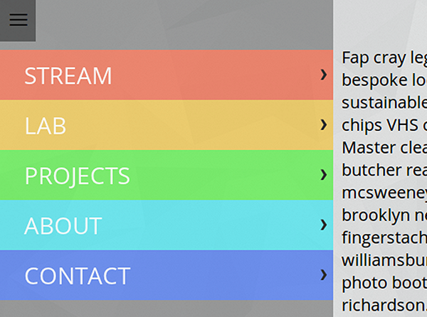 Подходы к реализации адаптивного меню Открытое