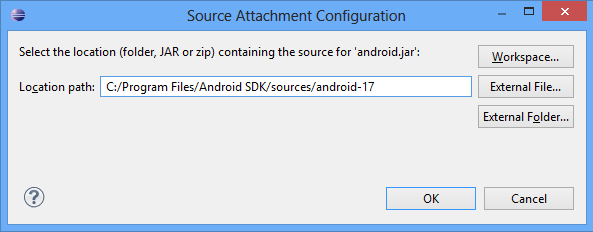 Подключаем исходники Android в Eclipse