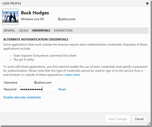 Подключение к службе TFS без ввода учетных данных LiveID Подключение к службе TFS без ввода учетных данных LiveID