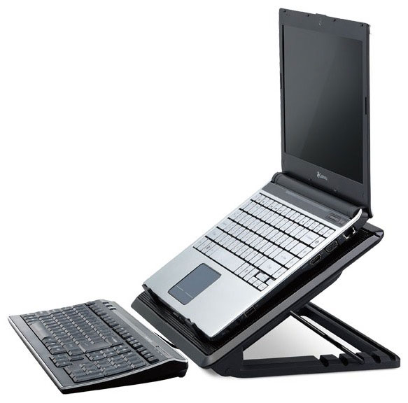 Подставка Cooler Master Notepal Ergostand II не только охлаждает ноутбук