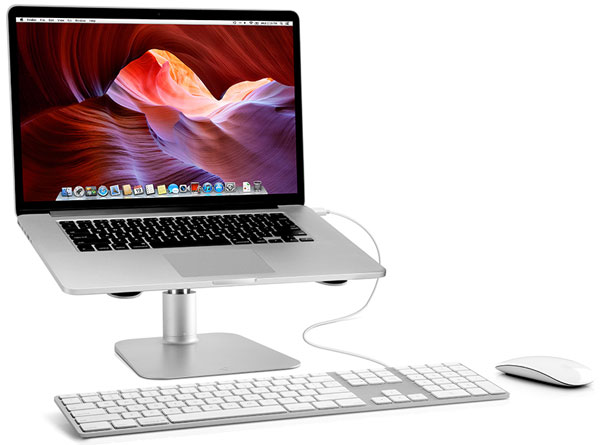 Подставка Twelve South HiRise for MacBook подходит и для других ноутбуков, позволяет поднять их над столом на 142 мм