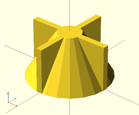 Подвешиваем CD диск, или практический пример моделирования на базе OpenSCAD для 3д печати Подвешиваем CD диск, или практический пример моделирования на базе OpenSCAD для 3д печати