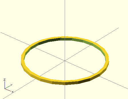 Подвешиваем CD диск, или практический пример моделирования на базе OpenSCAD для 3д печати Подвешиваем CD диск, или практический пример моделирования на базе OpenSCAD для 3д печати