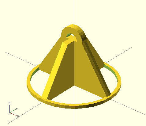 Подвешиваем CD диск, или практический пример моделирования на базе OpenSCAD для 3д печати