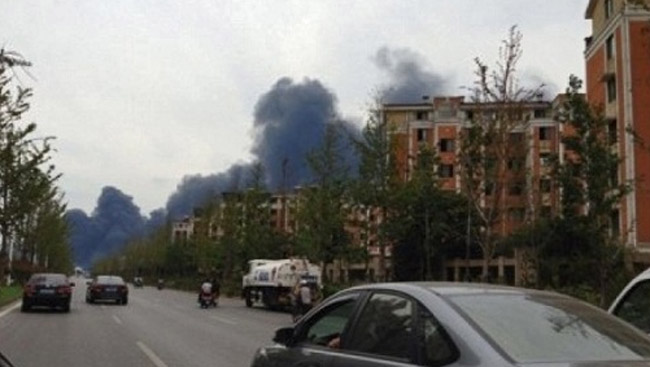 Пожар на фабрике Hynix в Китае
