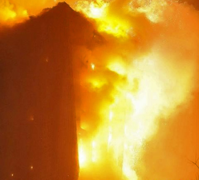 Пожар на фабрике Hynix в Китае Пожар на фабрике Hynix в Китае