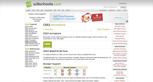 Полезные ссылки для изучения CSS анимации