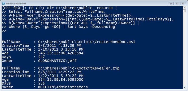 Получаем отчеты по сетевым папкам с помощью PowerShell