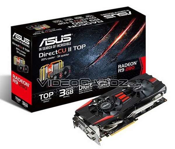 Radeon R9 280 производства Asus, Sapphire и Xfx