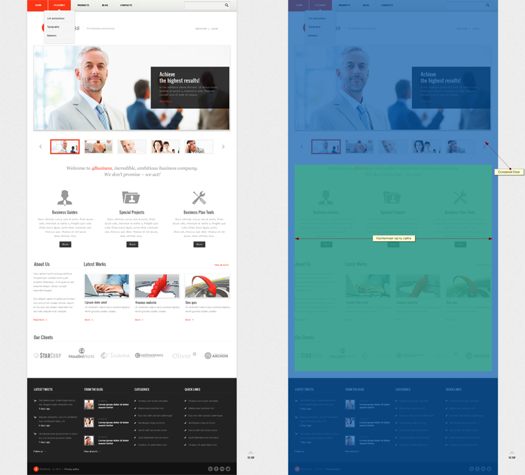 Правильный дизайн по сетке глазами кодера TemplateMonster Russia: как кодер видит дизайн?