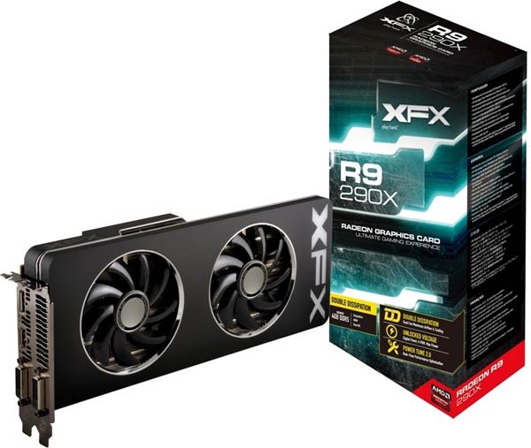 Компоненты 3D-карт серии XFX Radeon R9 290 Double Dissipation работают на референсных частотах