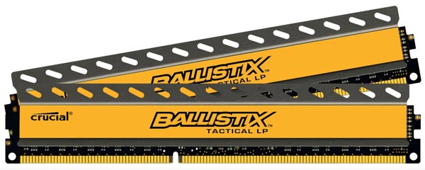 Представлены низкопрофильные модули Crucial Ballistix LP