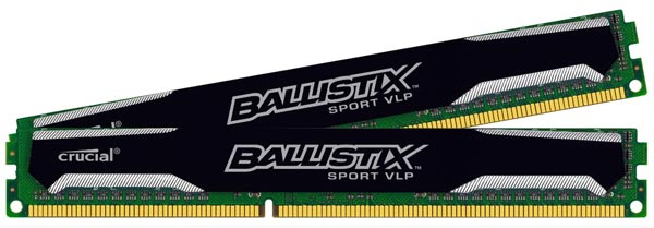 Представлены низкопрофильные модули Crucial Ballistix LP