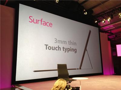 Представлены планшеты Microsoft Surface с тач крышкой