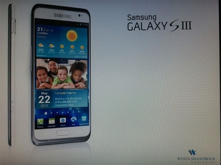 Фрагмент презентации Samsung Galaxy S III
