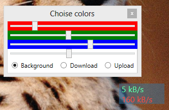 Приложение для отображения текущей скорости сетевого подключения Приложение для отображения текущей скорости сетевого подключения