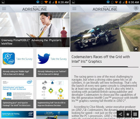 Приложения Intel для Android. Информационные ресурсы Приложения Intel для Android. Информационные ресурсы
