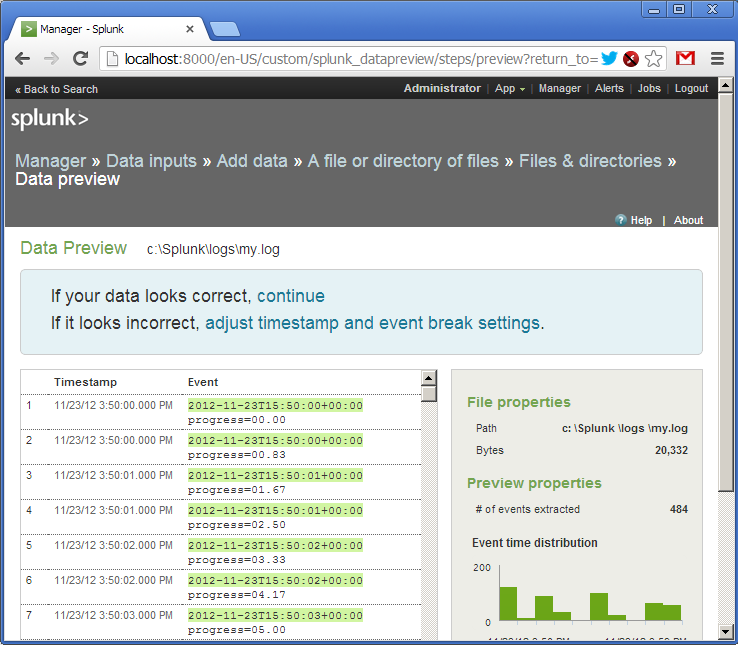 Пример использование Splunk для анализа логов