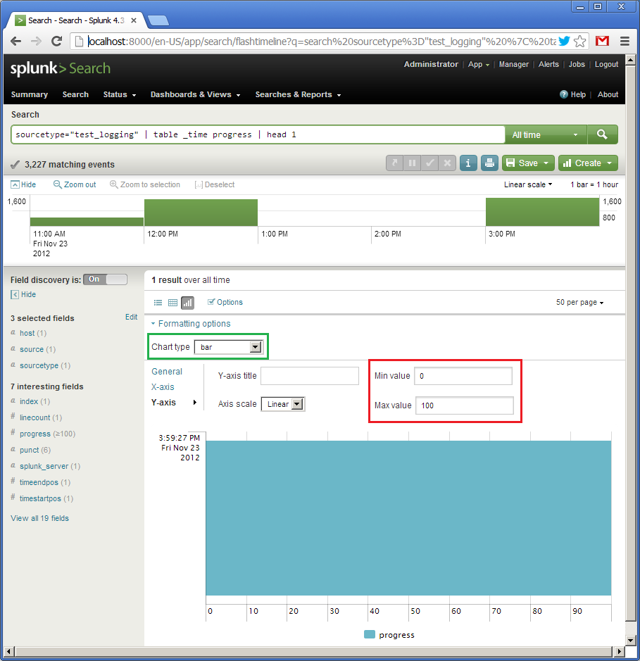 Пример использование Splunk для анализа логов