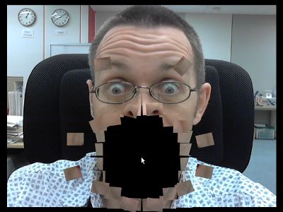 Пример работы с getUserMedia и canvas в Zend Framework по мотивам «HTML5 Exploding Camera Demo»