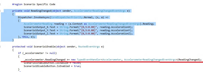 Примеры использования Windows8 SDK. Часть 2. Датчики и Сенсоры