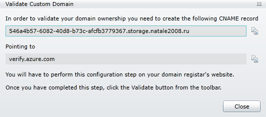 Привязка своего домена к Windows Azure (на примере RU CENTER)