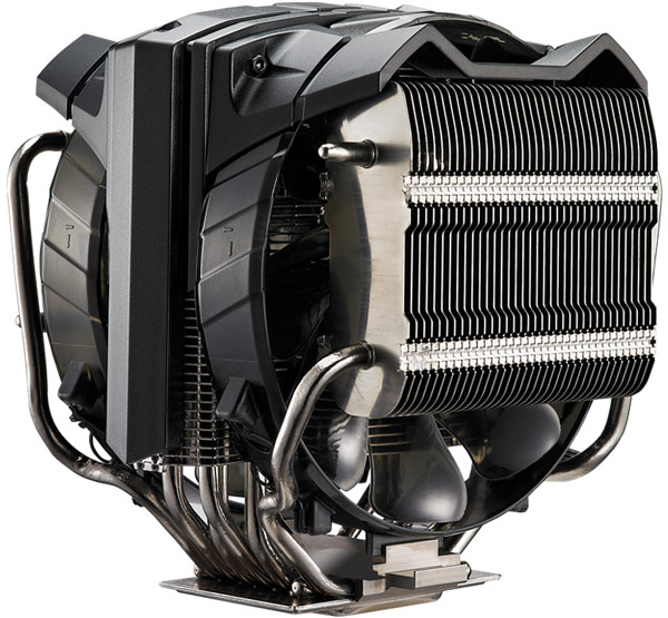 Конструкция Cooler Master V8 GTS включает восемь тепловых трубок