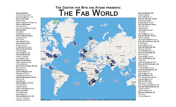 Проект Fab Lab – интернет для атомов