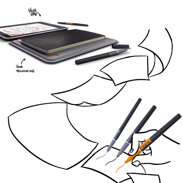 iSketchnote — обложка для iPad, позволяющая оцифровывать рисунки на бумаге