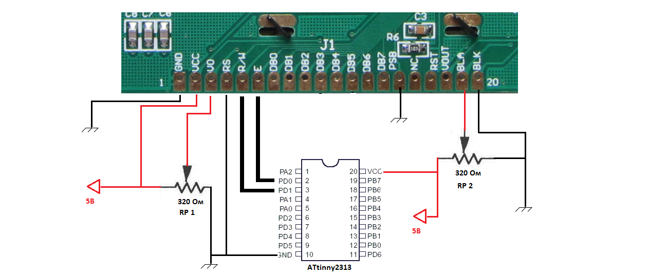 Программирование дисплея на контроллере ST7920