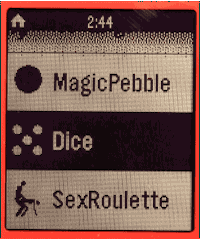 Программируем под Pebble. Урок второй: Камешек, дающий ответы, игральные кости и секс кубики