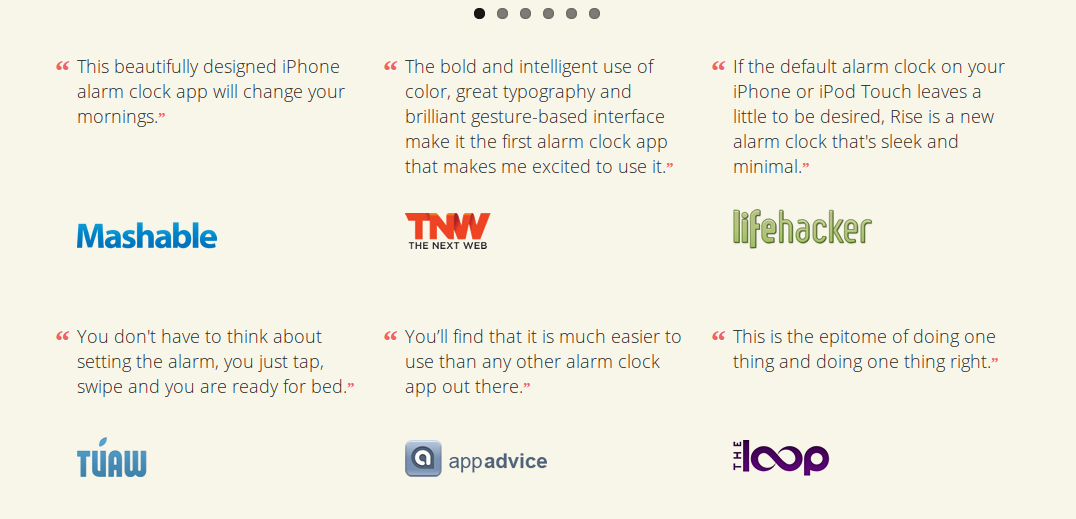 Промо сайт для мобильного приложения RiseApp
