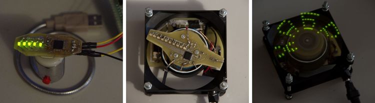 Простой вращающийся светодиодный дисплей