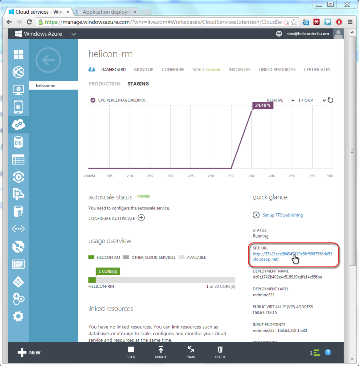 Публикуем веб приложения Ruby, Python, Node.js, Perl и Java в Azure Cloud Services