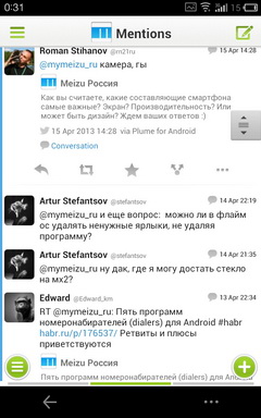 Пять Twitter клиентов для Android