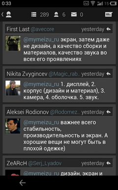 Пять Twitter клиентов для Android