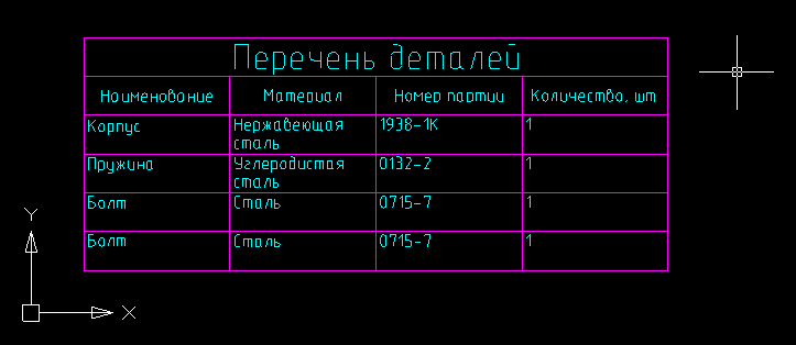 Работа с таблицами в MultiCAD.NET. Часть 2. Создание и редактирование