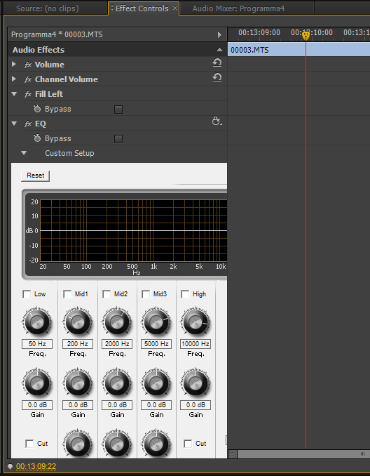 Работа со звуком в Adobe Premiere Pro CS 6
