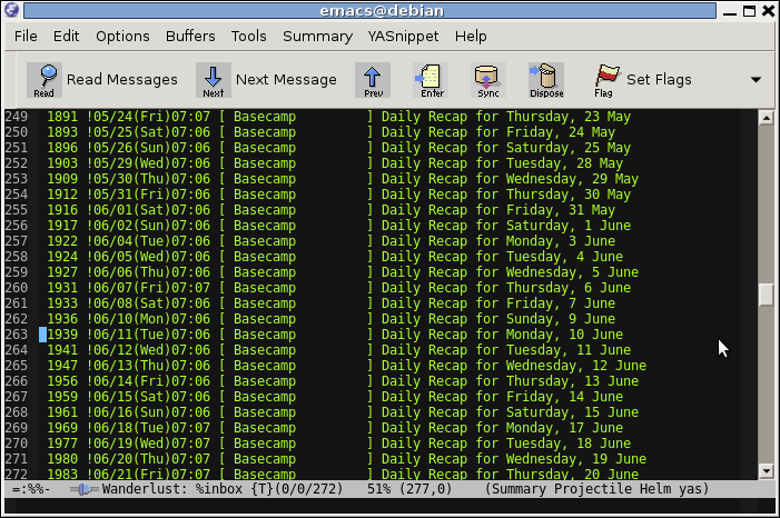 Работаем с почтой через Emacs и Wanderlust Работаем с почтой через Emacs и Wanderlust