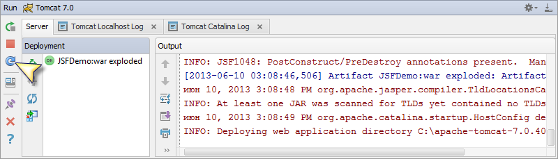 Разработка JSF приложений при помощи IntelliJ Idea. Часть 2: Разработка простого приложения Разработка JSF приложений при помощи IntelliJ Idea. Часть 2: Разработка простого приложения